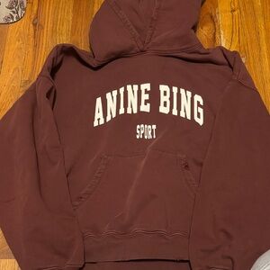 Anine Bing Maroon Harvey Sweatshirt